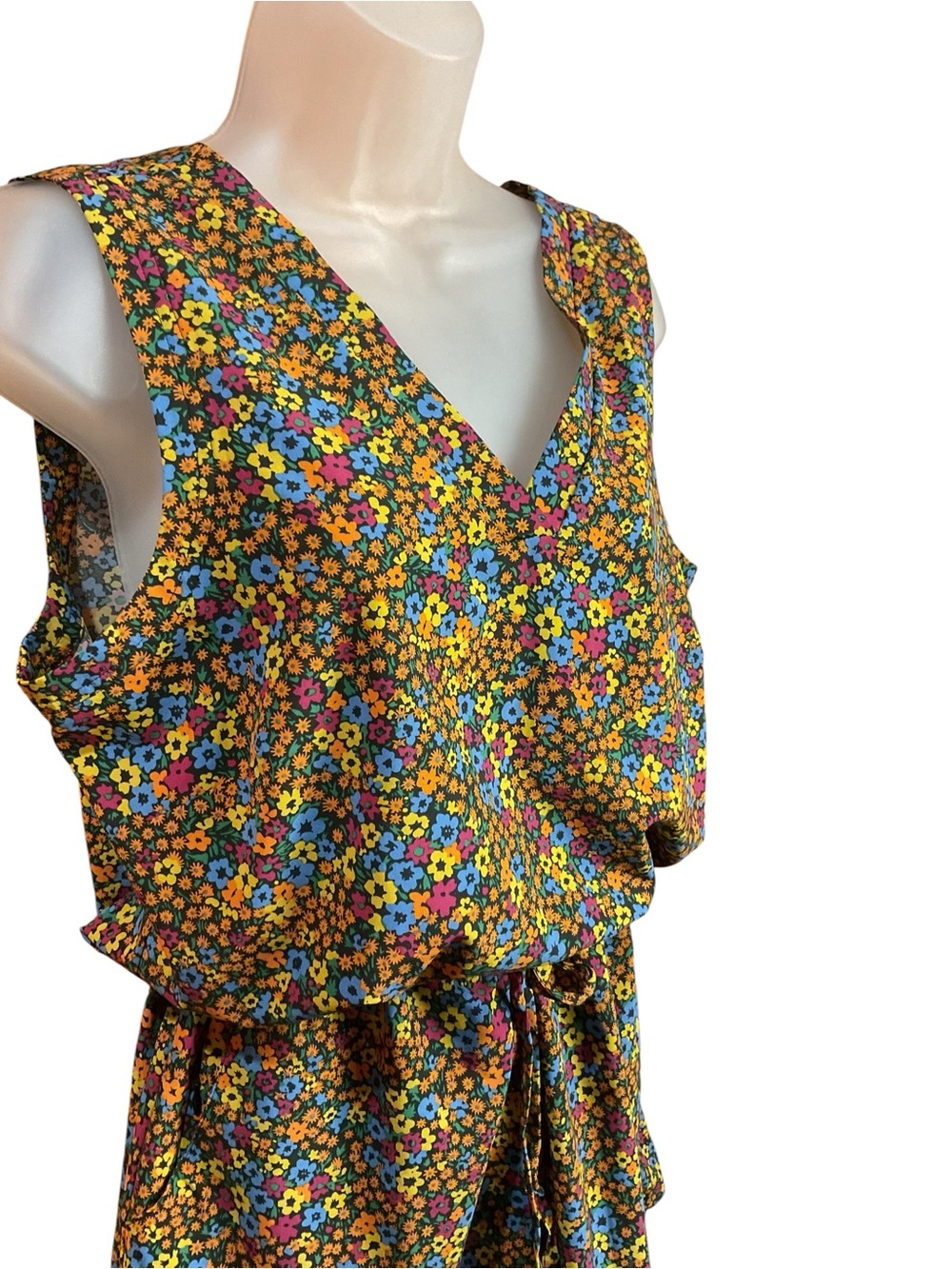 Toad&Co Sunkissed Liv Romper Floral Print UPF 50 Quick Dry Size L - Picture 4 of 9